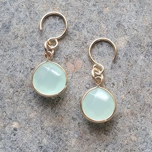 Aventurine Stone Fauceted Earrings